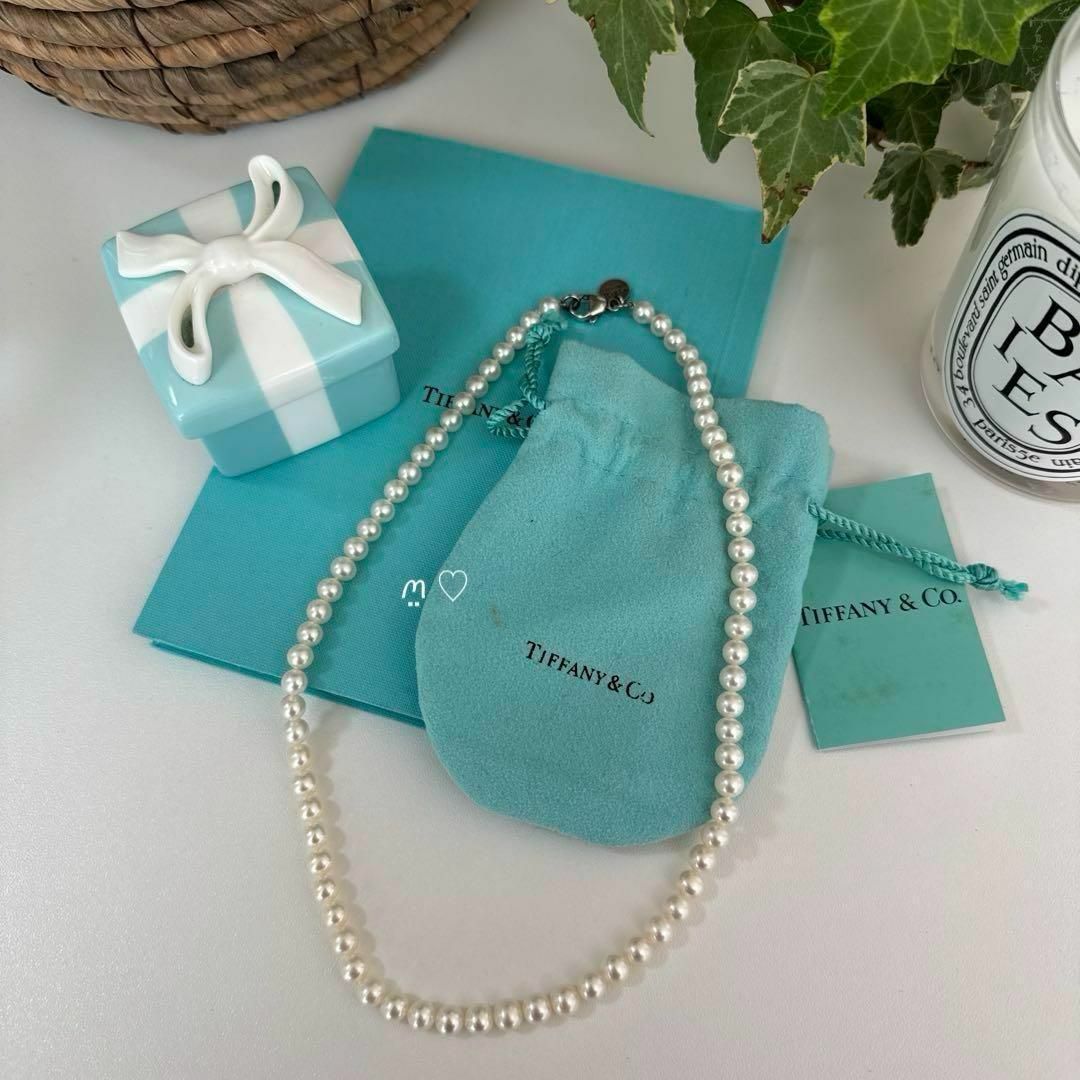 Tiffany & Co. - ティファニー パールネックレス 5mm シルバー Tiffany & Co. - ティファニー パールネックレス 5mm シルバー