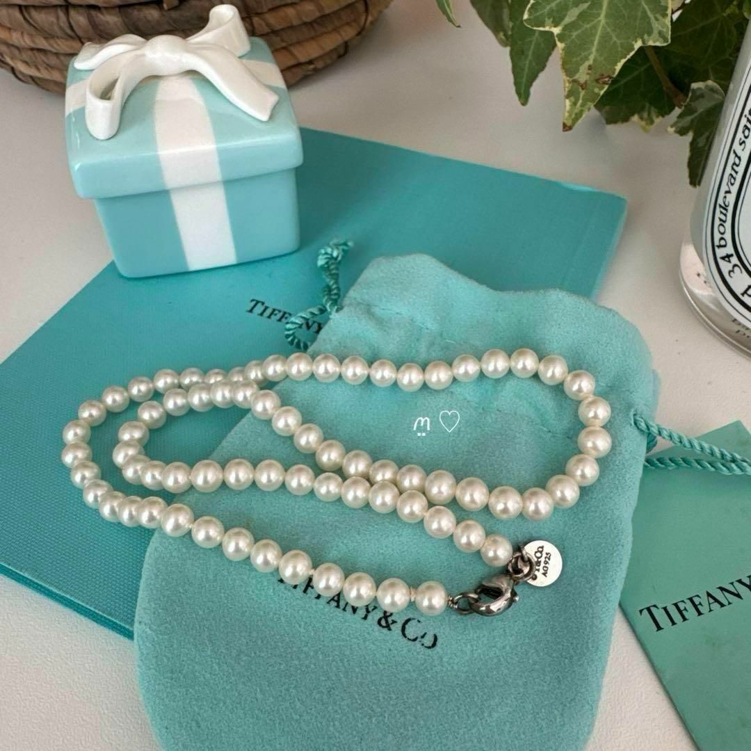 Tiffany & Co. - ティファニー パールネックレス 5mm シルバー Tiffany & Co. - ティファニー パールネックレス 5mm シルバー