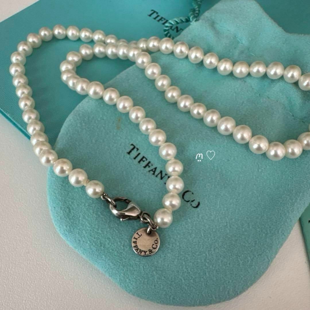 Tiffany & Co. - ティファニー パールネックレス 5mm シルバー Tiffany & Co. - ティファニー パールネックレス 5mm シルバー