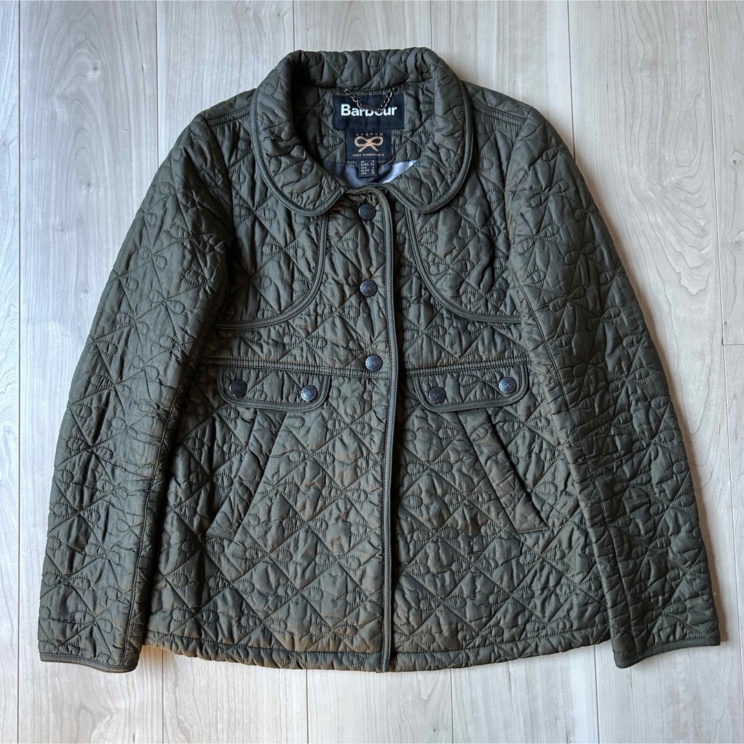Barbour × ANYA HINDMARCH リボンキルティング ジャケット ブルゾン Barbour × ANYA HINDMARCH リボンキルティング ジャケット ブルゾン
