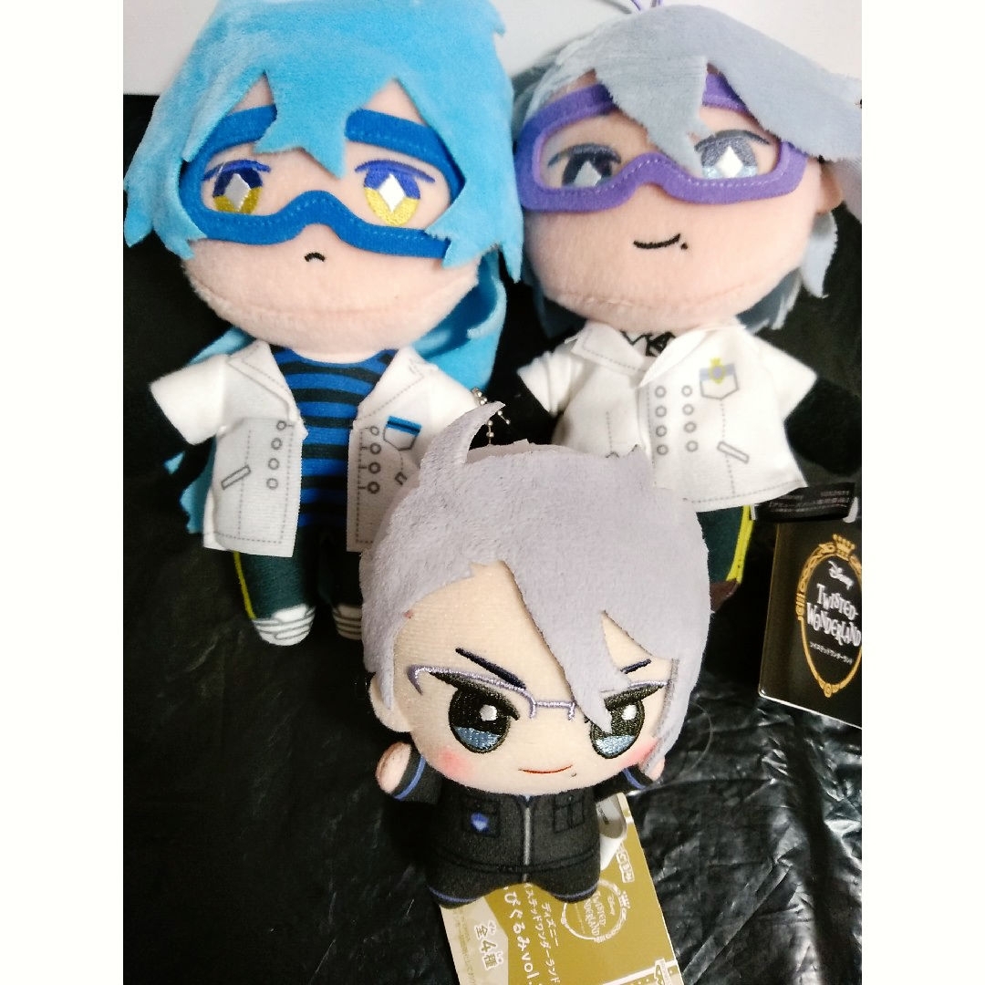 新品 3点 ツイステ アズール イデア ちびぐるみ ぬいぐるみ マスコット運動 エンタメ/ホビーのおもちゃ/ぬいぐるみ(キャラクターグッズ)の商品写真