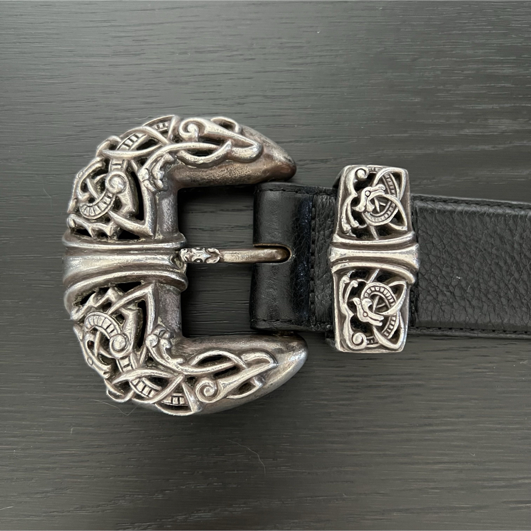 Chrome Hearts - クロムハーツ ベルト 32 黒 ブラック シルバー Chrome Hearts - クロムハーツ ベルト 32 黒 ブラック シルバー