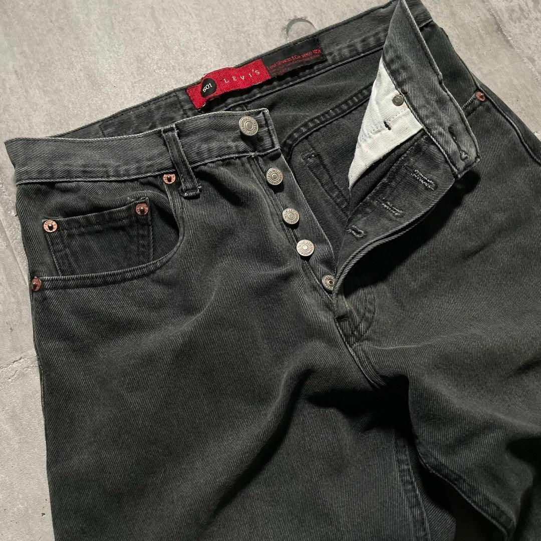 USA製 90s Levi's 501 ブラックデニムパンツ y2k アーカイブ USA製 90s Levi's 501 ブラックデニムパンツ y2k アーカイブ