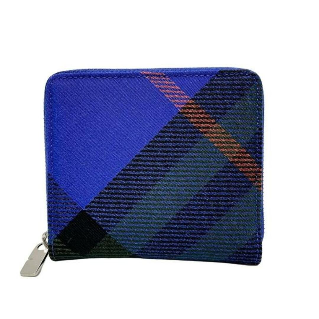 Burberry(バーバリー) 2つ折り財布 - ブルー×オレンジ×マルチ Burberry(バーバリー) 2つ折り財布 - ブルー×オレンジ×マルチ