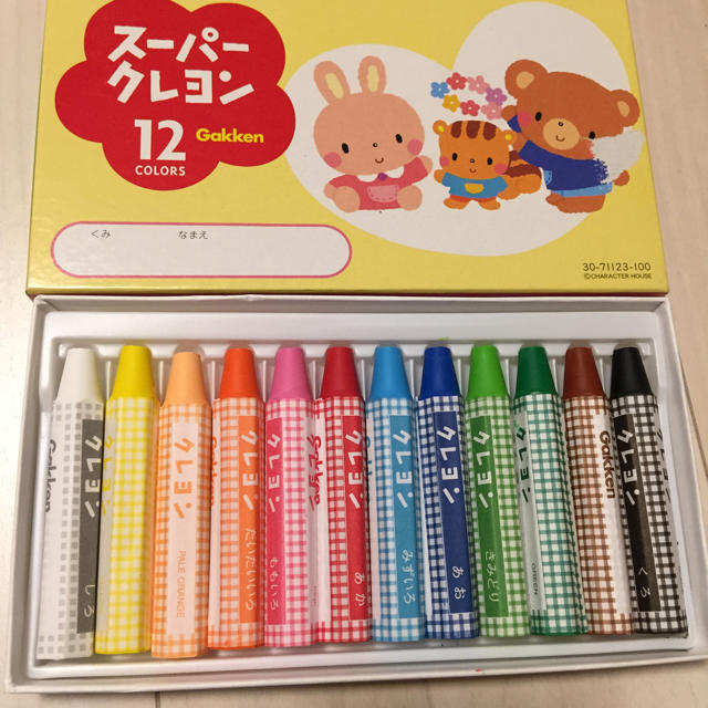 学研 クレヨン 12色 エンタメ/ホビーのアート用品(クレヨン/パステル)の商品写真