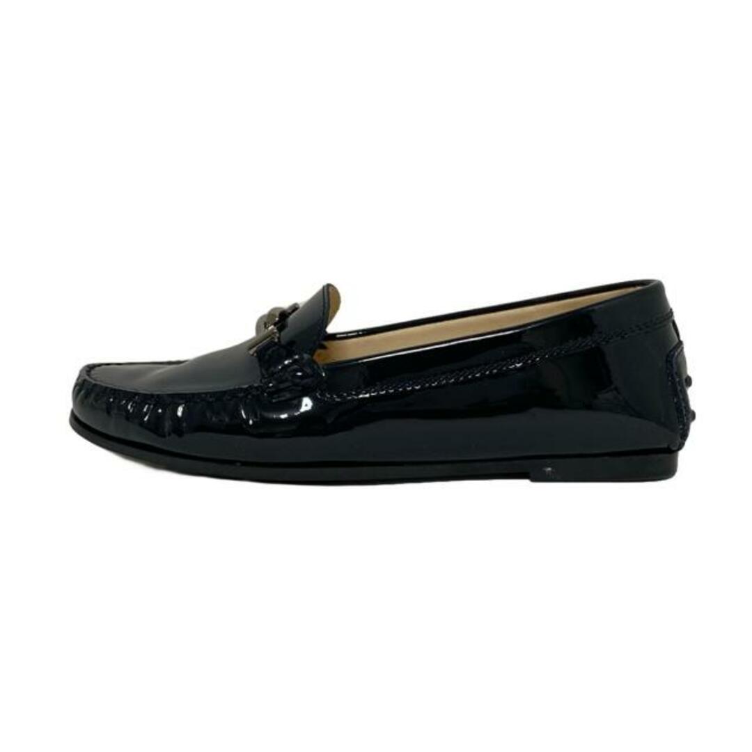 TOD'S(トッズ) ローファー 36 レディース - 黒 レザー TOD'S(トッズ) ローファー 36 レディース - 黒 レザー
