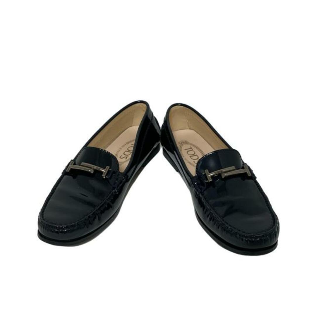 TOD'S(トッズ) ローファー 36 レディース - 黒 レザー TOD'S(トッズ) ローファー 36 レディース - 黒 レザー