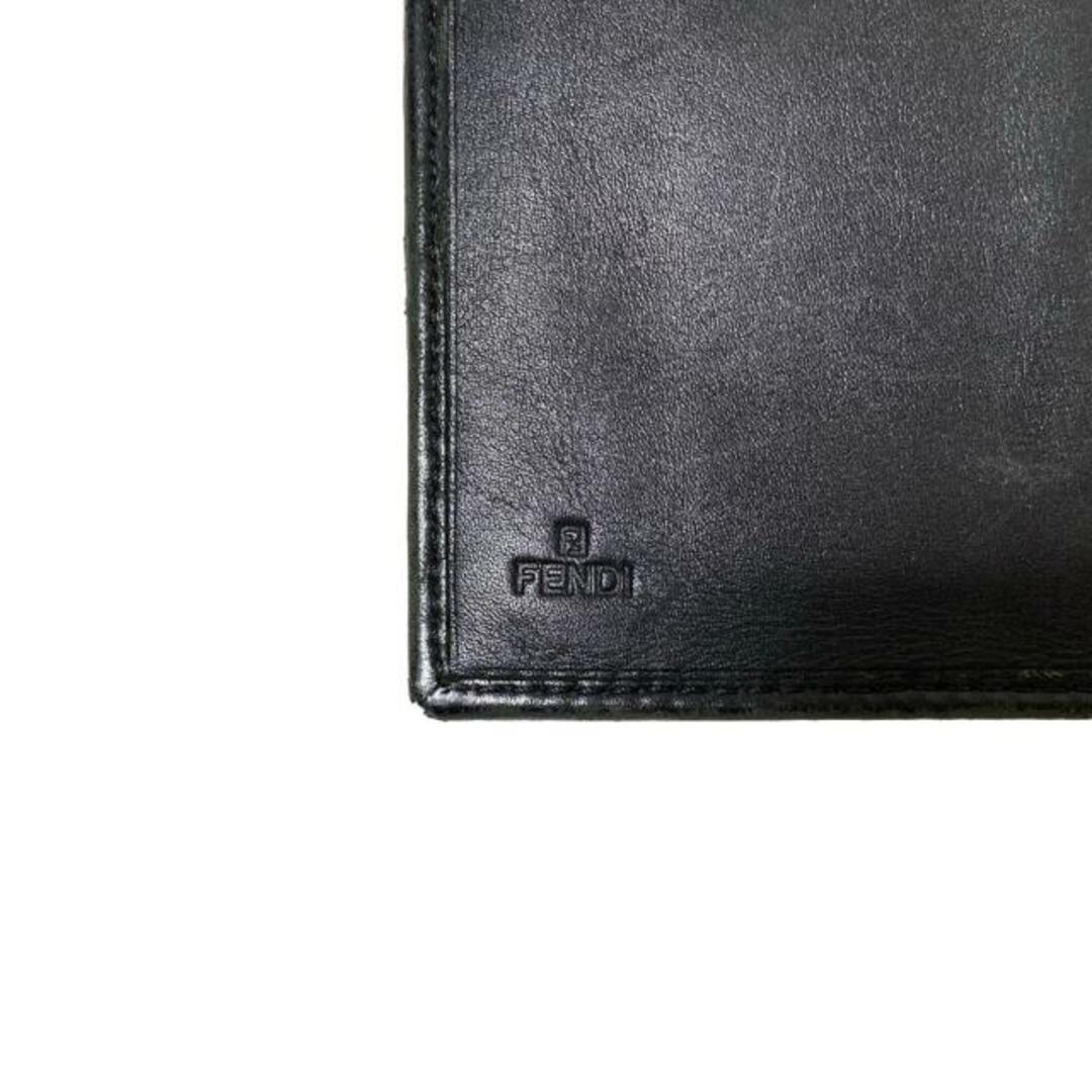 FENDI(フェンディ) Wホック財布 ズッカ柄 8M0114 ブラウン×黒 レザー FENDI(フェンディ) Wホック財布 ズッカ柄 8M0114 ブラウン×黒 レザー