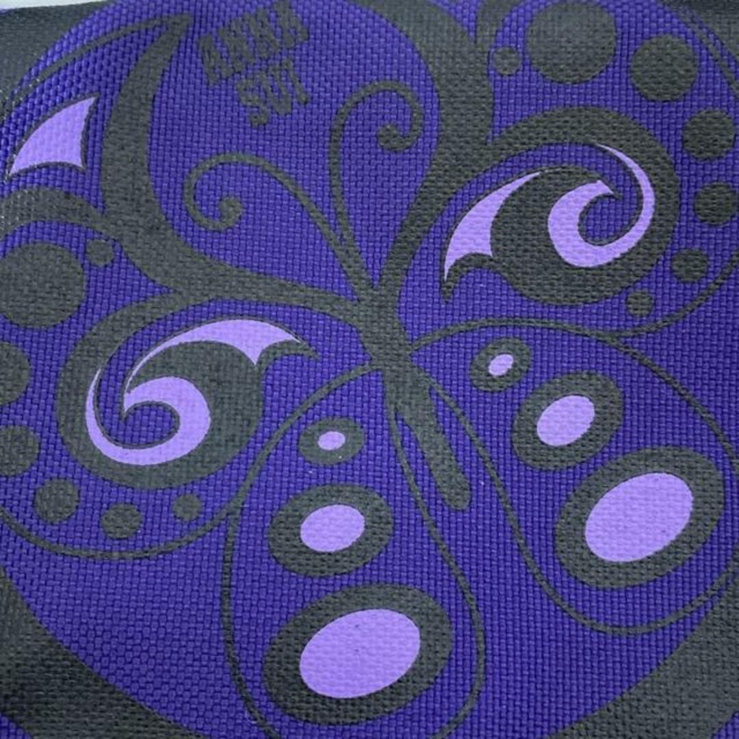 ANNA SUI(アナスイ) ショルダーバッグ - パープル×黒 ANNA SUI(アナスイ) ショルダーバッグ - パープル×黒