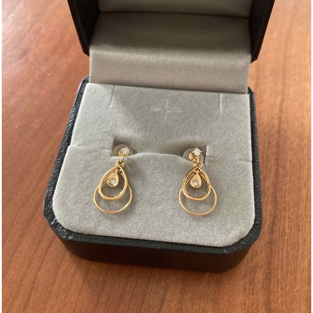 JEWELRY TSUTSUMI - K18イエローゴールドダイヤモンドピアスの JEWELRY TSUTSUMI - K18イエローゴールドダイヤモンドピアスの