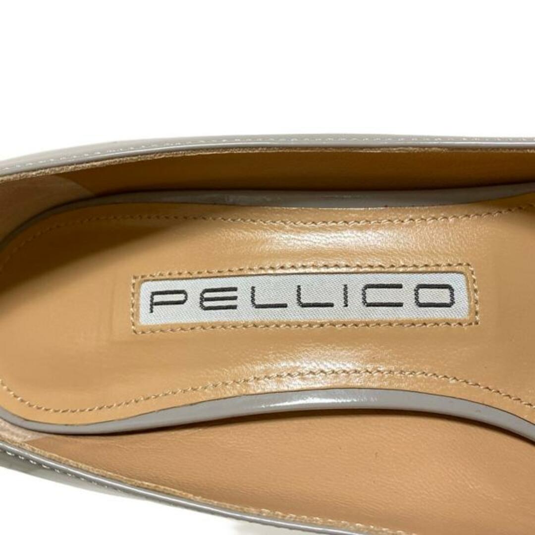 PELLICO(ペリーコ) パンプス 36 レディース - ダークグレー オープントゥ レザー PELLICO(ペリーコ) パンプス 36 レディース - ダークグレー オープントゥ レザー