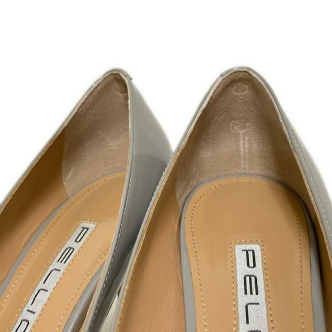 PELLICO(ペリーコ) パンプス 36 レディース - ダークグレー オープントゥ レザー PELLICO(ペリーコ) パンプス 36 レディース - ダークグレー オープントゥ レザー