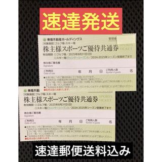 速達★東急不動産ホールディングス株主優待　スキー場リフト割引券、スポーツ、ゴルフ(スキー場)