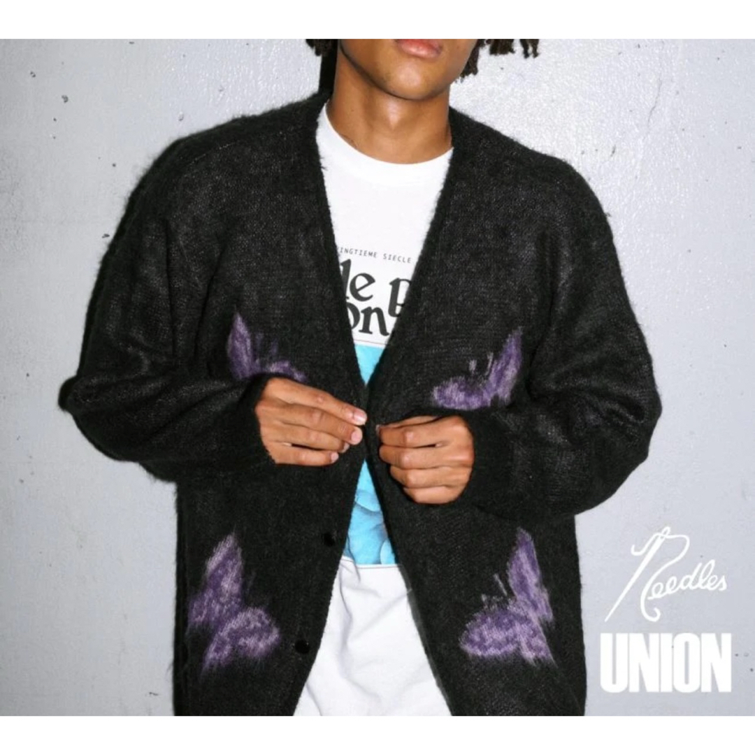 Needles × UNION ☆ 別注 ☆ モヘア カーディガン トップス Needles × UNION ☆ 別注 ☆ モヘア カーディガン トップス