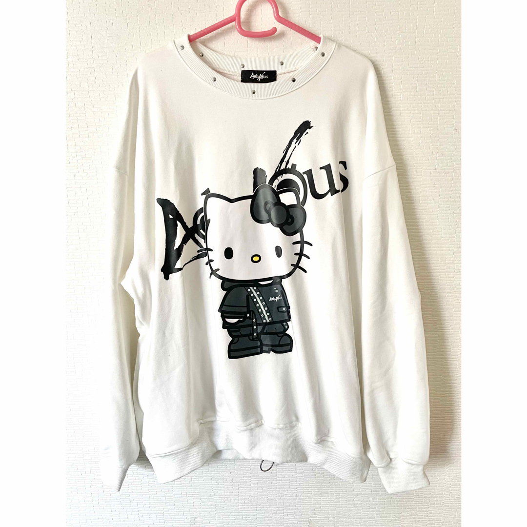AdaNous アダナス てのひらえる サンリオ キティ スウェット AdaNous アダナス てのひらえる サンリオ キティ スウェット