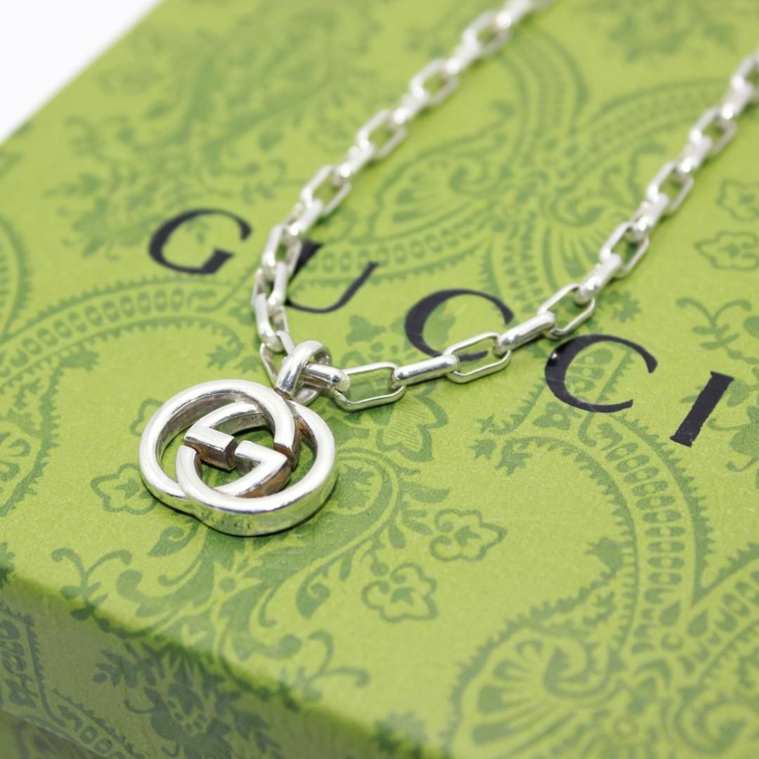 美品 GUCCI グッチ アクセサリー インターロッキング GGネックレス 美品 GUCCI グッチ アクセサリー インターロッキング GGネックレス