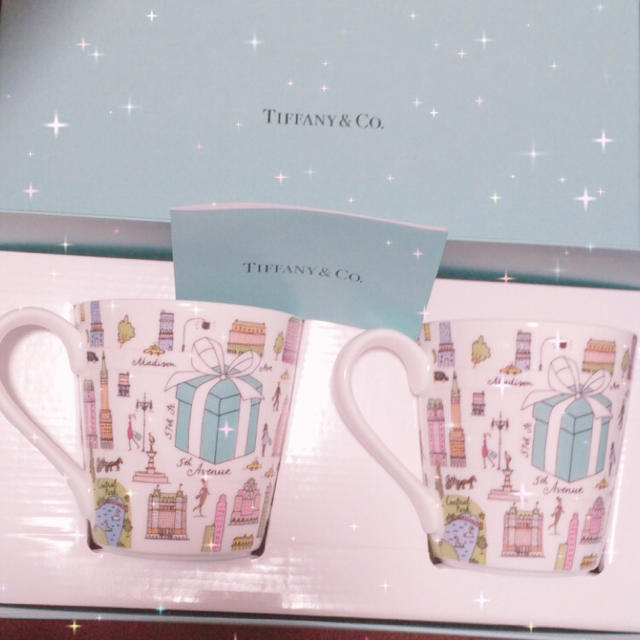 Tiffany & Co.(ティファニー)のティファニーペアマグカップ♡ インテリア/住まい/日用品のキッチン/食器(グラス/カップ)の商品写真