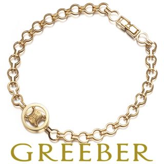 CELINE - セリーヌ ブレスレット マカダム チェーン K18YG 大幅 CELINE - セリーヌ ブレスレット マカダム チェーン K18YG 大幅