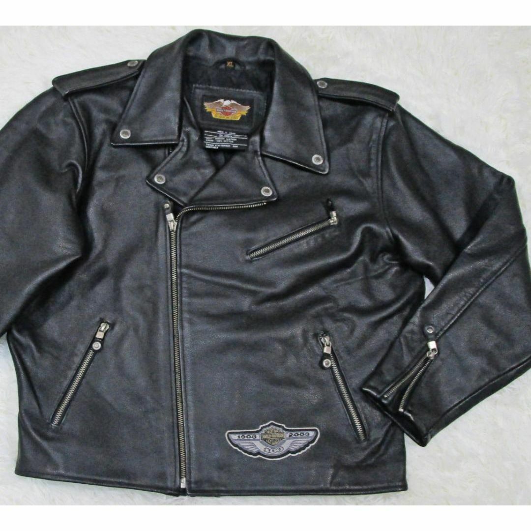 ☆美品☆ハーレーダビッドソン ライダースジャケット ダブル XL ☆美品☆ハーレーダビッドソン ライダースジャケット ダブル XL