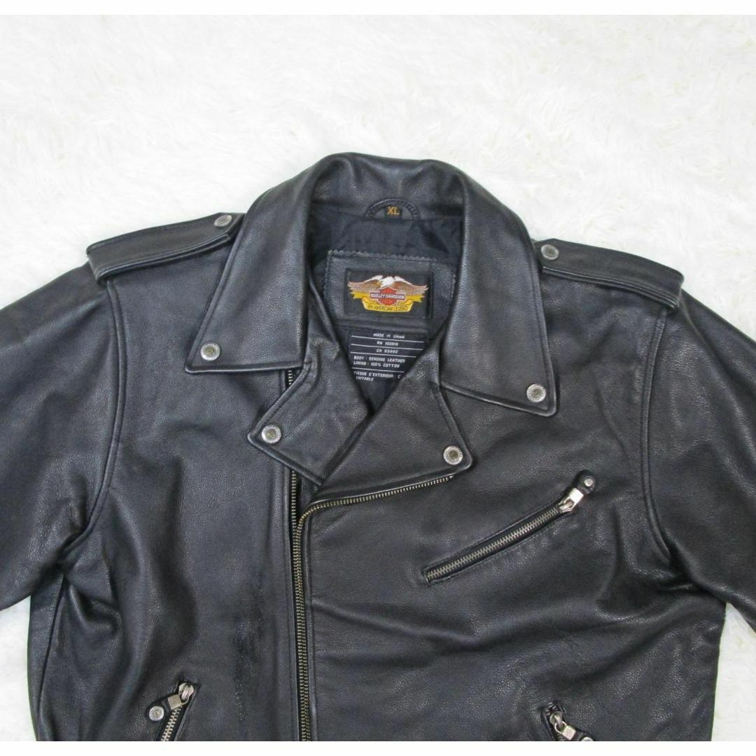 ☆美品☆ハーレーダビッドソン ライダースジャケット ダブル XL ☆美品☆ハーレーダビッドソン ライダースジャケット ダブル XL