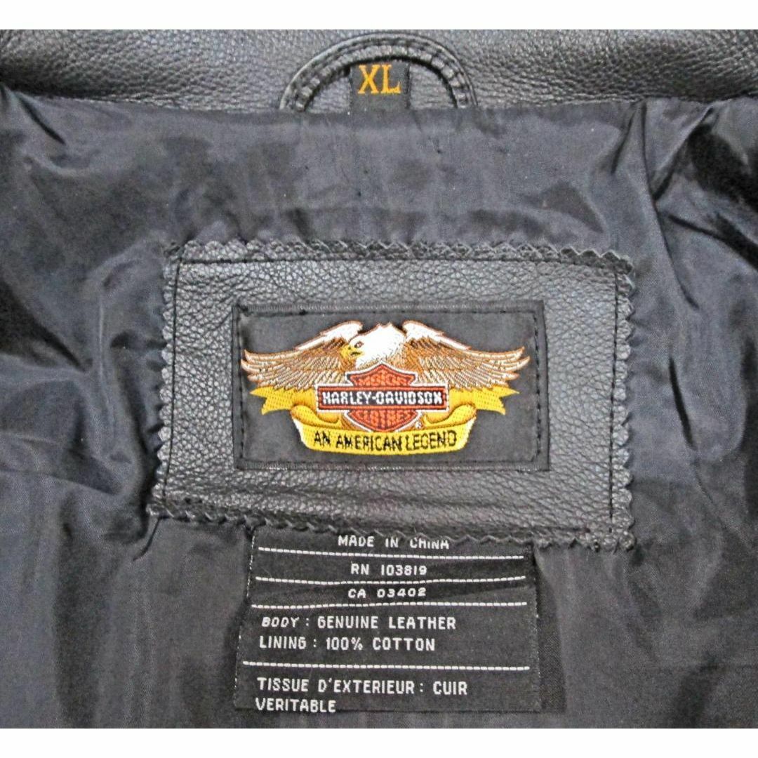 ☆美品☆ハーレーダビッドソン ライダースジャケット ダブル XL ☆美品☆ハーレーダビッドソン ライダースジャケット ダブル XL
