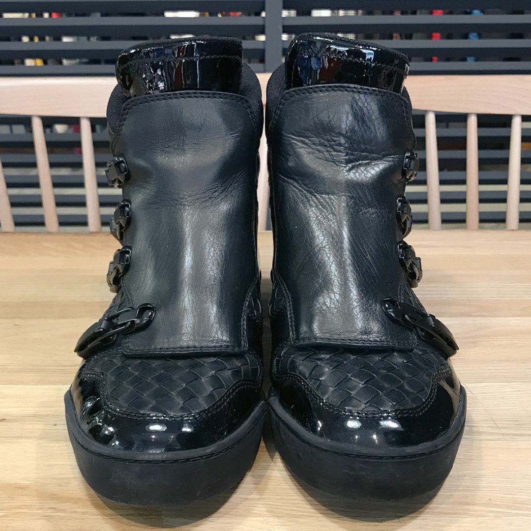 超美品 ボッテガヴェネタ イントレチャート ハイカット 超美品 ボッテガヴェネタ イントレチャート ハイカット