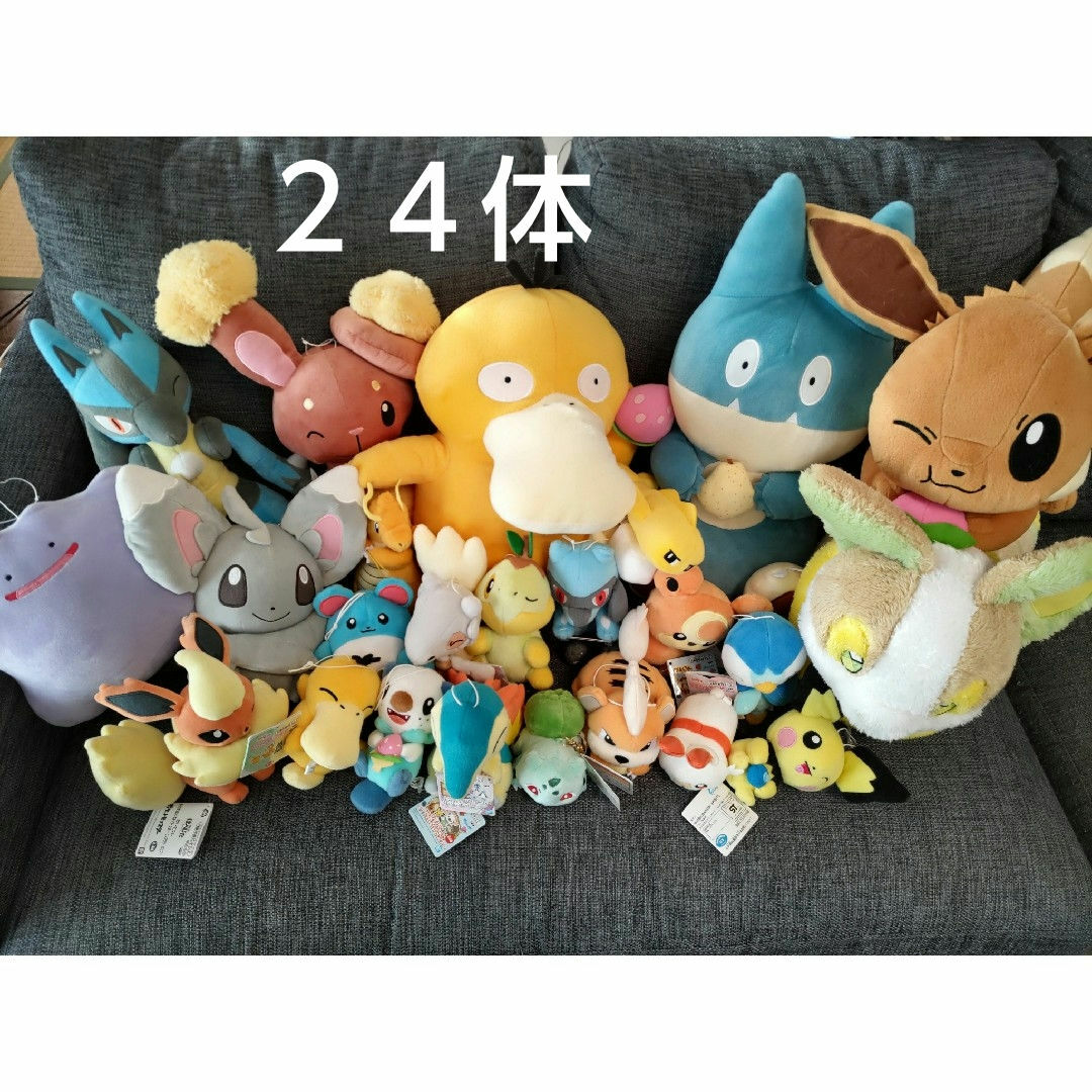 ポケモン - ポケモン ぬいぐるみ 24体 まとめ売り マスコットの ポケモン - ポケモン ぬいぐるみ 24体 まとめ売り マスコットの