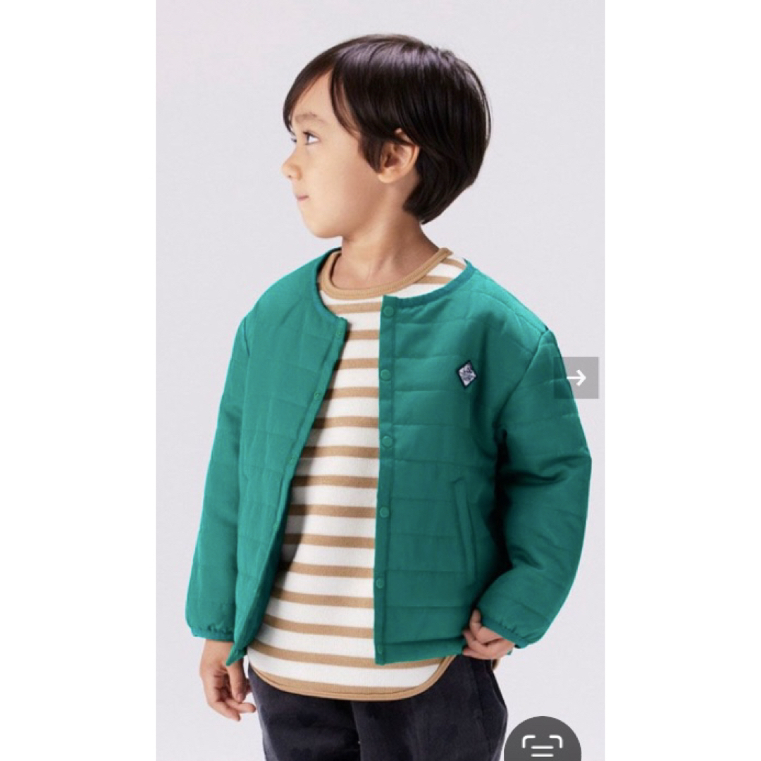 MARKEY'S(マーキーズ)のマーキーズ★ノーカラーキルトジャケット　140㎝ キッズ/ベビー/マタニティのキッズ服男の子用(90cm~)(ジャケット/上着)の商品写真