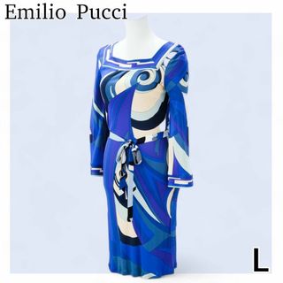 EMILIO PUCCI(ワンピース ・ ブルー・ネイビー/青色系)の EMILIO PUCCI(ワンピース ・ ブルー・ネイビー/青色系)の
