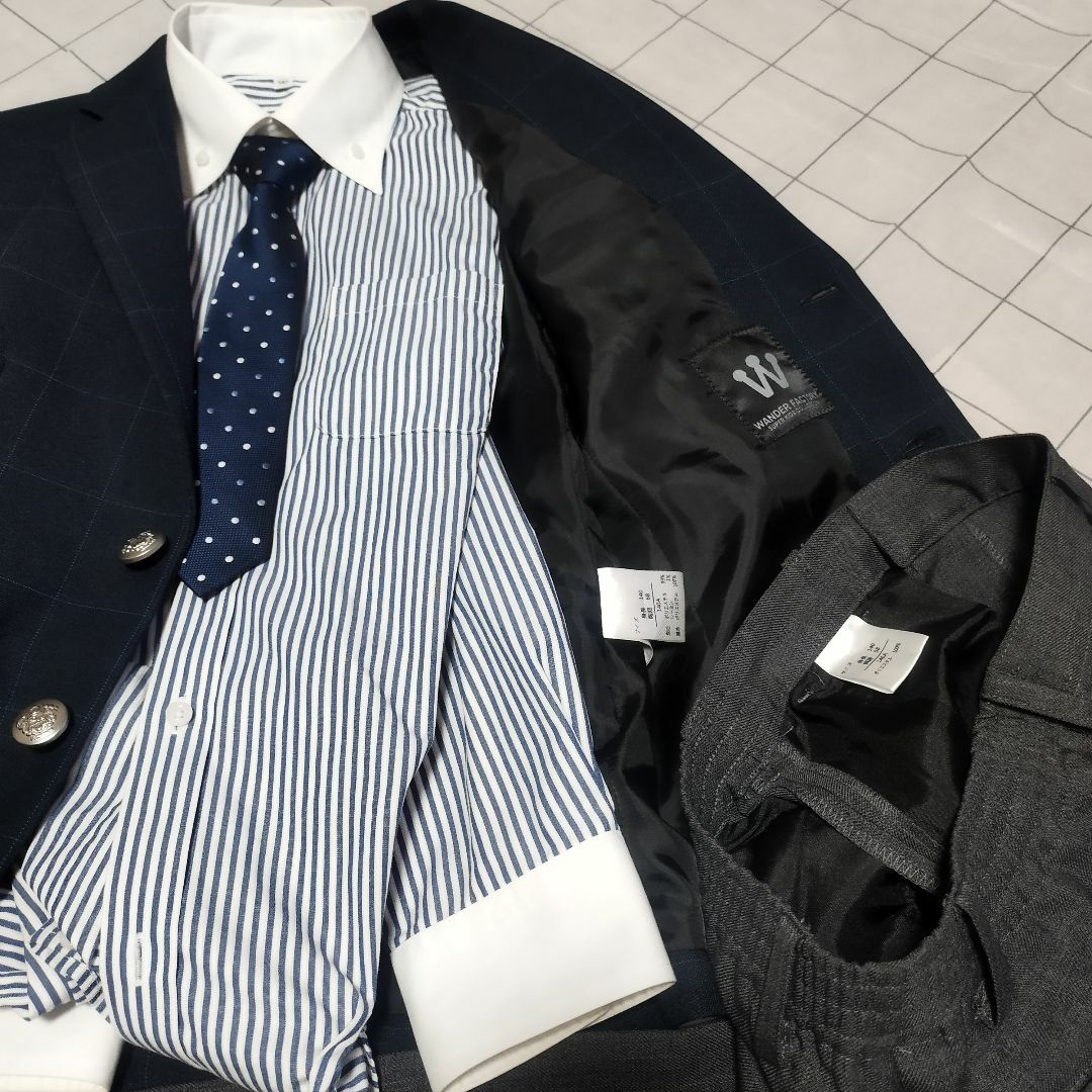超美品 140 ワンダーファクトリー 礼服 ネイビージャケット 卒業式スーツ 超美品 140 ワンダーファクトリー 礼服 ネイビージャケット 卒業式スーツ