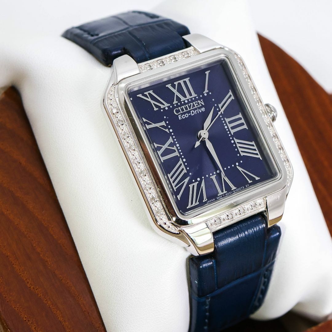 稼働 CITIZEN エコドライブ 腕時計 ソーラー ダイヤベゼル レザー616 稼働 CITIZEN エコドライブ 腕時計 ソーラー ダイヤベゼル レザー616