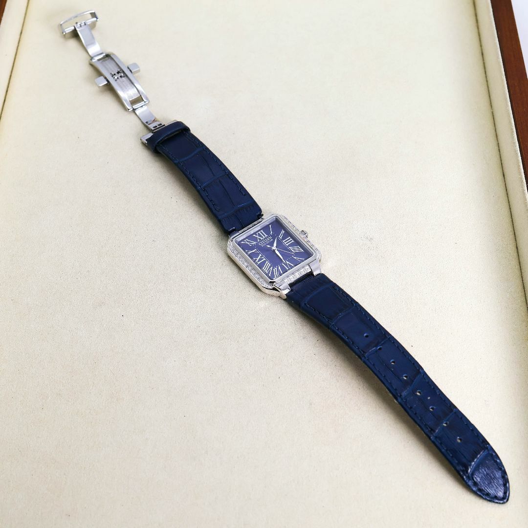 稼働 CITIZEN エコドライブ 腕時計 ソーラー ダイヤベゼル レザー616 稼働 CITIZEN エコドライブ 腕時計 ソーラー ダイヤベゼル レザー616