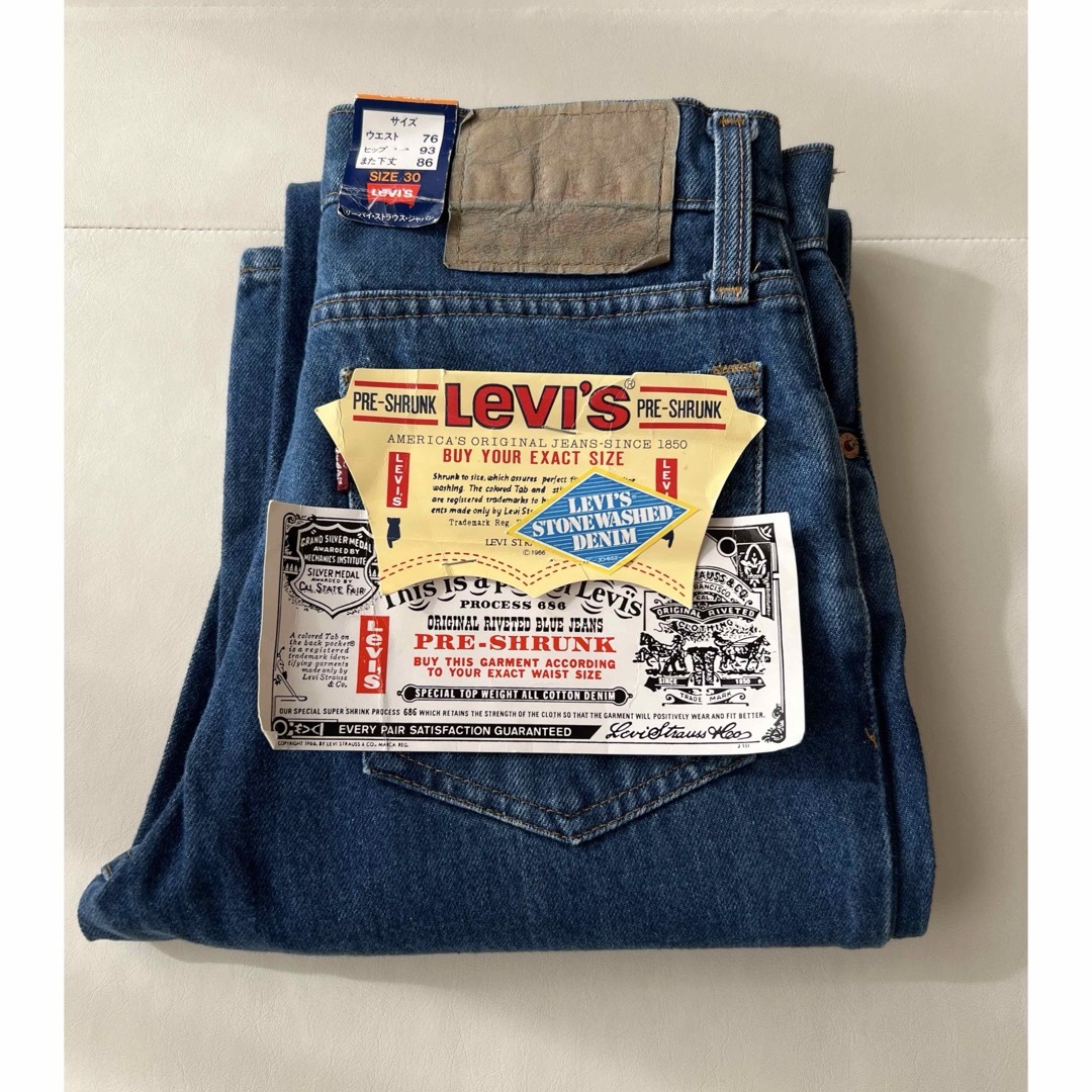 デッドストック完品】80s LEVI´S 505 89年製 W30×L34 デッドストック完品】80s LEVI´S 505 89年製 W30×L34
