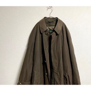 美品 RALPH LAUREN コットンコート 裏起毛 XL 比翼 ステンカラー 美品 RALPH LAUREN コットンコート 裏起毛 XL 比翼 ステンカラー
