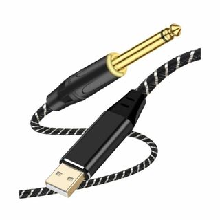 USB ギターケーブル 2M リンクケーブル楽器 PC 録音(その他)