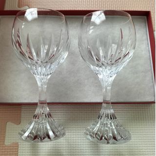 Baccarat　マッセナ　ワイングラス　箱と紙袋付き(グラス/カップ)