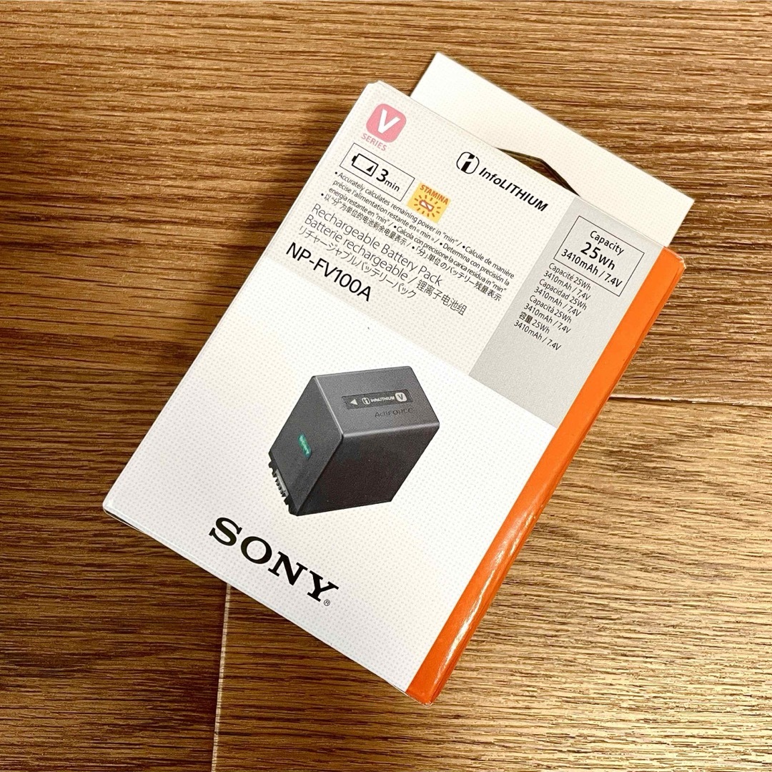【在庫あり/即出荷可】 新品未使用 SONY NP-FV100A カメラ用バッテリー ビデオカメラ