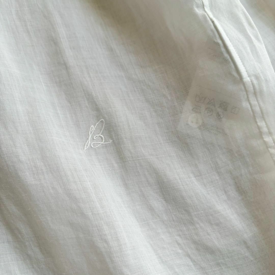 美品♡マディソンブルー*リネンマダムシャツ ラミー 白 ホワイト 01 美品♡マディソンブルー*リネンマダムシャツ ラミー 白 ホワイト 01