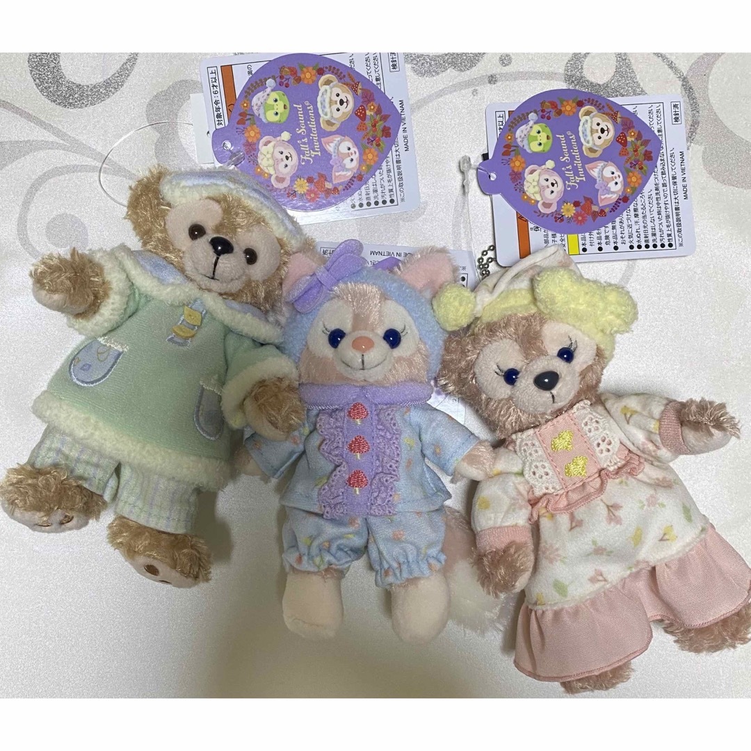 ぬいぐるみバッジ ダッフィー シェリーメイ リーナベル ぬいぐるみバッジ ダッフィー シェリーメイ リーナベル