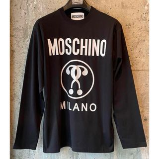 MOSCHINO - 美品 モスキーノ MOSCHINO ゴールドロゴプリント T MOSCHINO - 美品 モスキーノ MOSCHINO ゴールドロゴプリント T