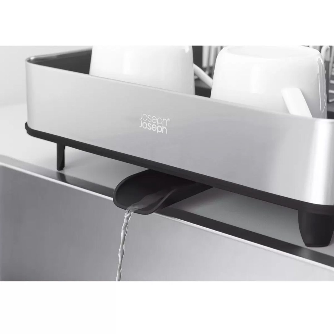 Joseph Joseph(ジョセフジョセフ)のJoseph Joseph ジョセフジョセフ　ステンレス水切りラック インテリア/住まい/日用品のキッチン/食器(収納/キッチン雑貨)の商品写真