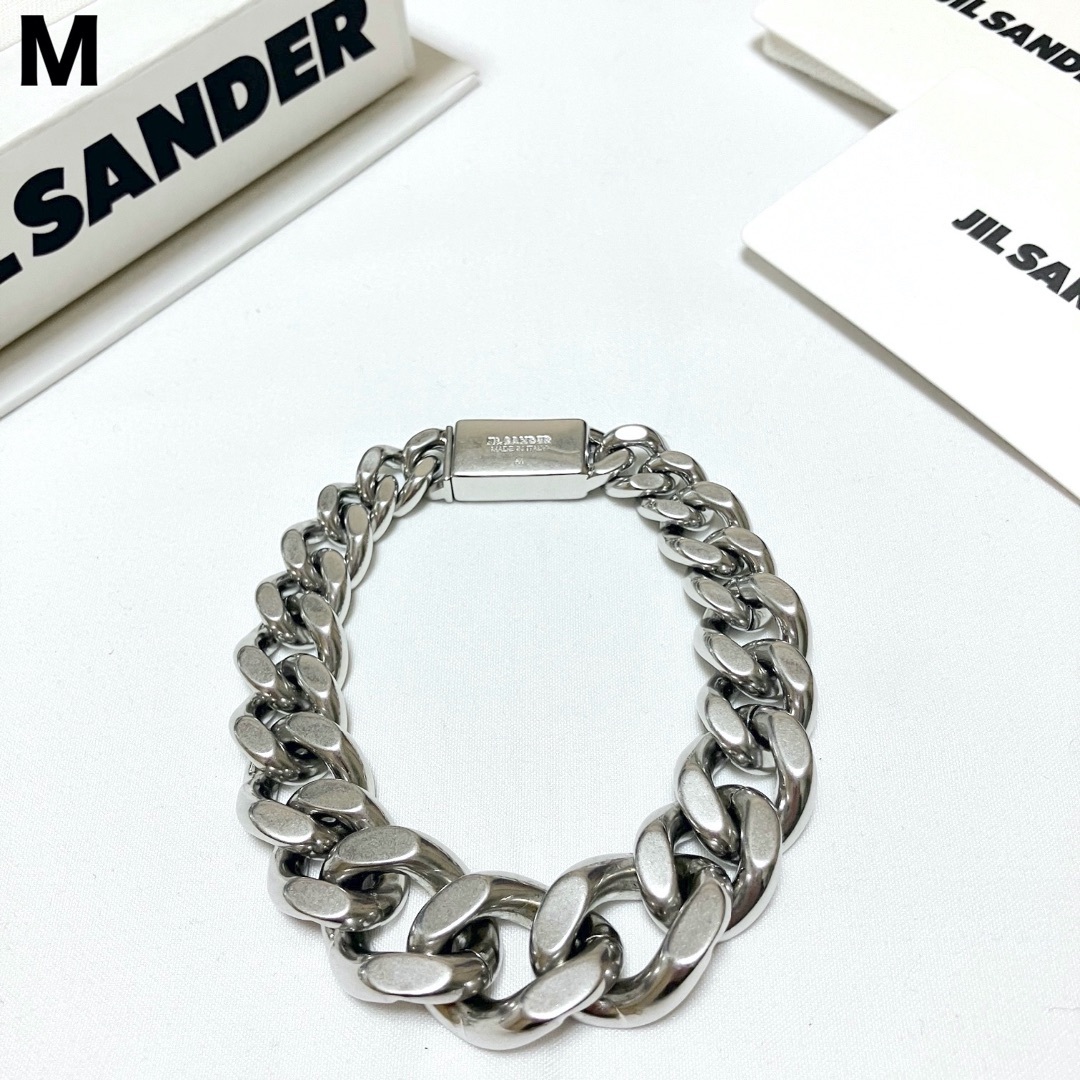 JIL SANDER - 新品 M 24aw JIL SANDER チェーンブレスレット