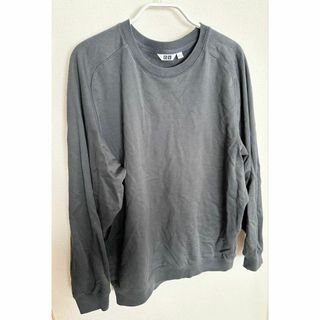 ⭐️UNIQLOU ⭐️グレー 長袖 Tシャツ Lサイズ　トップス　ユニクロユー(カットソー(長袖/七分))