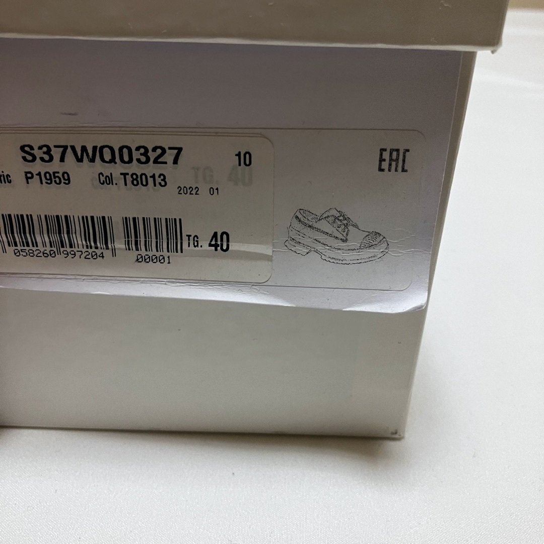新品 40 マルジェラ 22SS レザードッキングシューズ 黒 17176 新品 40 マルジェラ 22SS レザードッキングシューズ 黒 17176