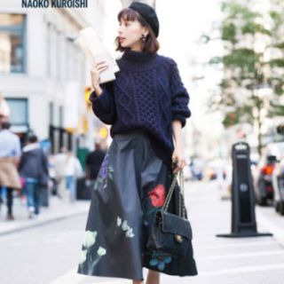 アメリヴィンテージ(Ameri VINTAGE)のameri 花柄 スカート ZARA イエナ トゥモローランド ルシェルブルー(ひざ丈スカート)