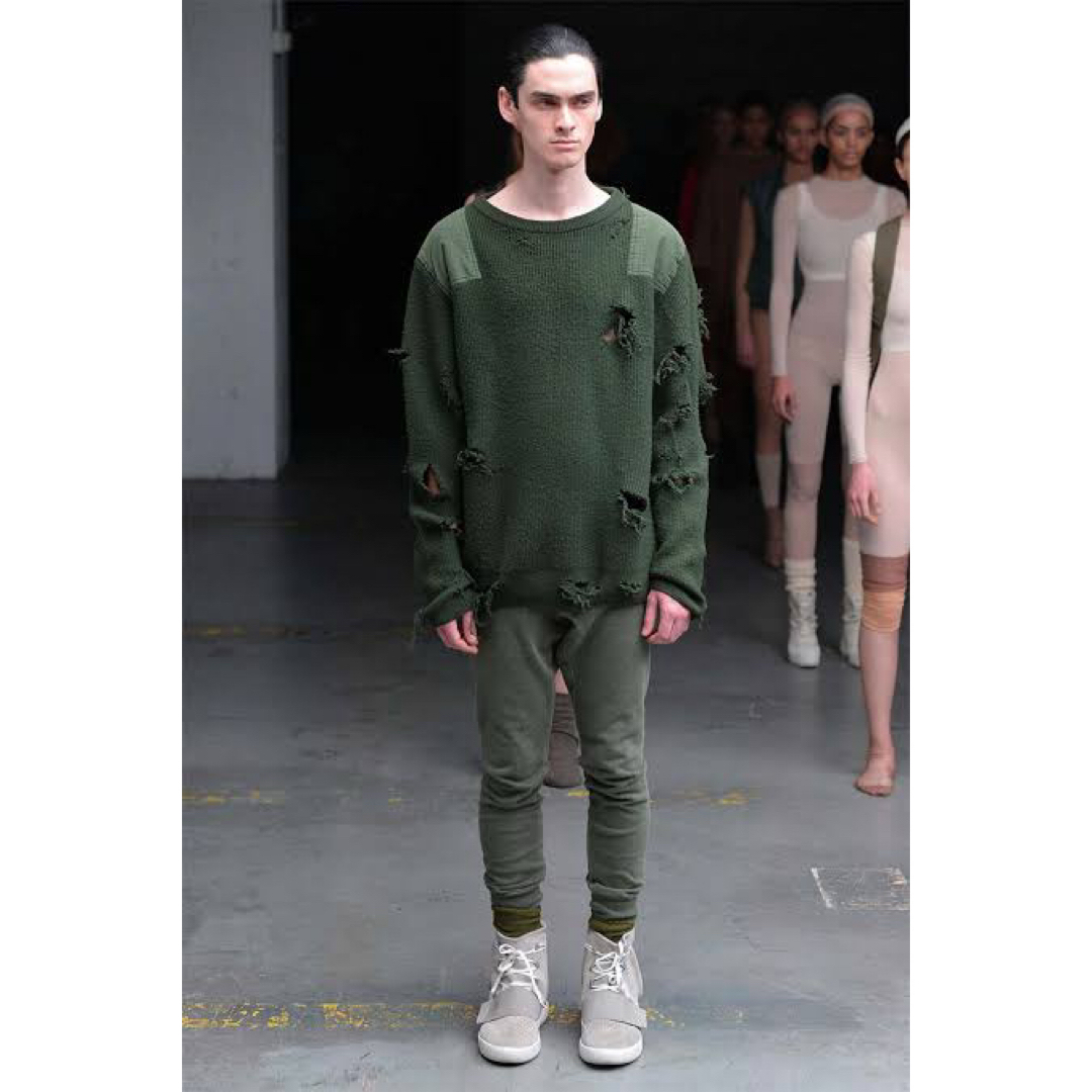 YEEZY(adidas) - yeezy season1 ダメージミリタリーニットの YEEZY(adidas) - yeezy season1 ダメージミリタリーニットの