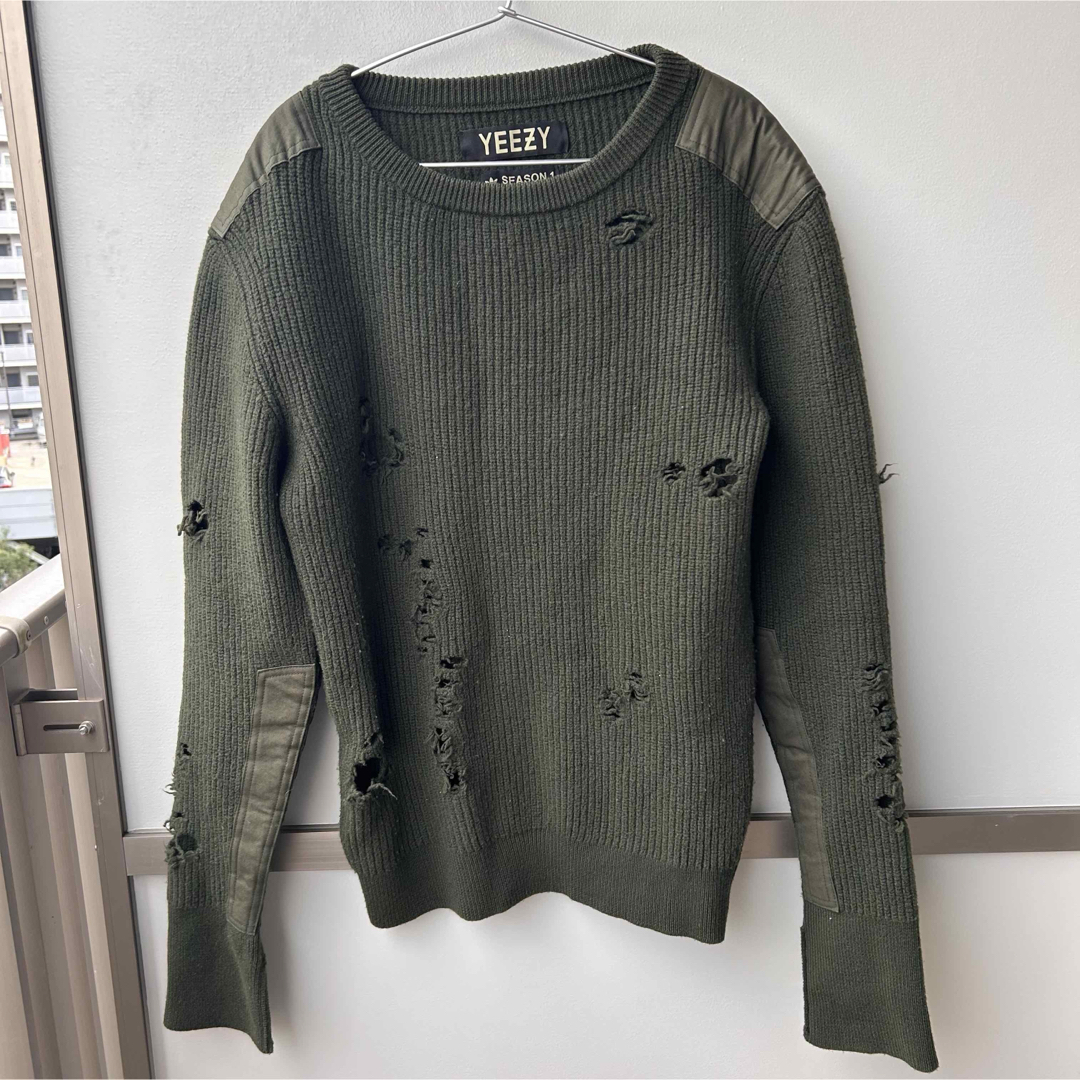 YEEZY(adidas) - yeezy season1 ダメージミリタリーニットの YEEZY(adidas) - yeezy season1 ダメージミリタリーニットの