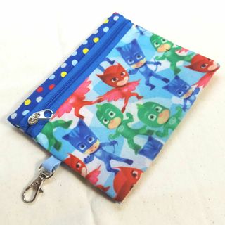 手作り☆ポケットティッシュ&ハンカチポーチ☆パジャマスク&カラフルドット(ポーチ)