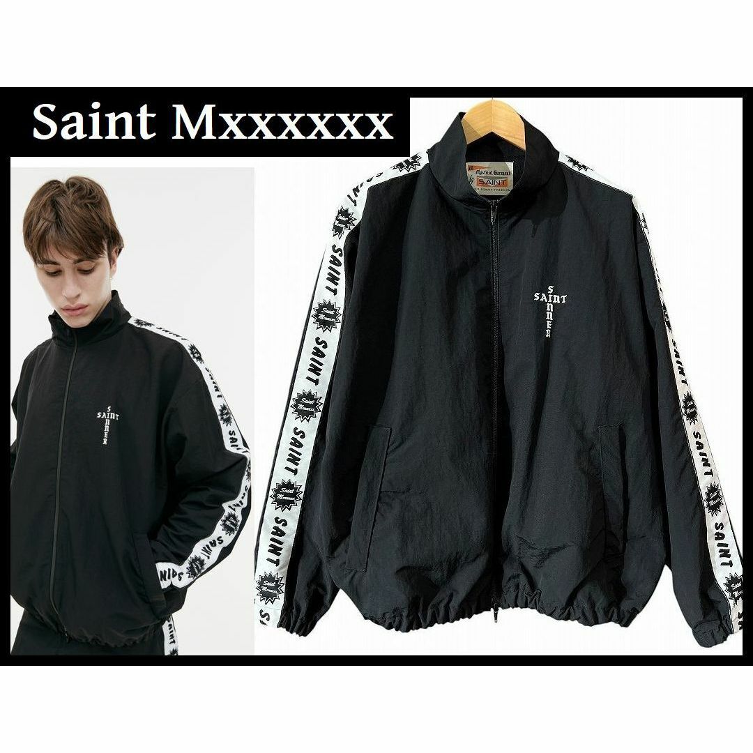 美品 セントマイケル 24ss SIDE TAPE Track Jacket S 美品 セントマイケル 24ss SIDE TAPE Track Jacket S