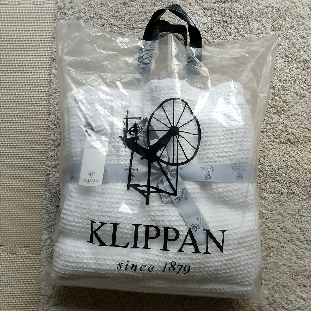 KLIPPAN クリッパン ワッフルコットンブランケット 白 KLIPPAN クリッパン ワッフルコットンブランケット 白